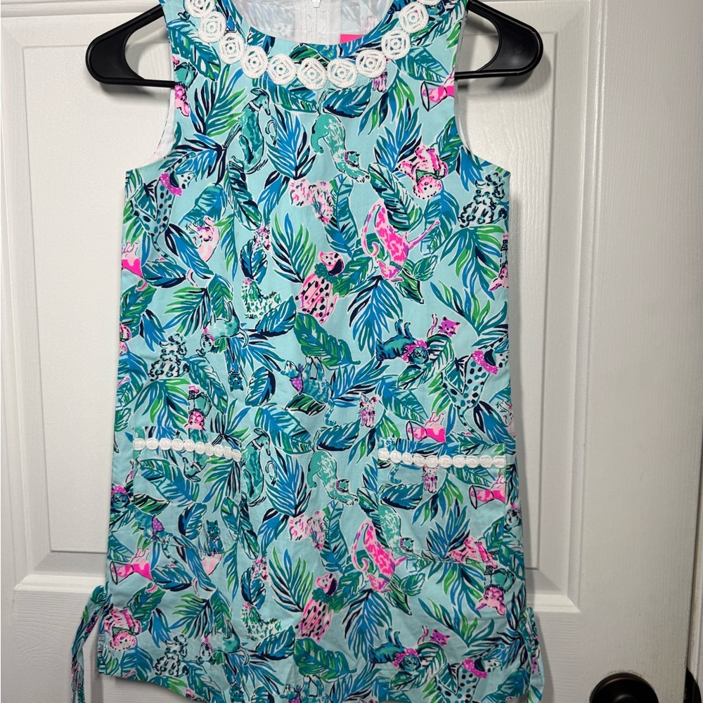 Lilly Pulitzer Girls Floral Tropical Print Dress